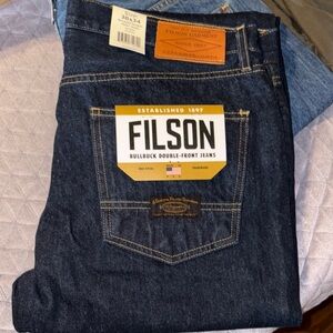 Filson Blue Relaxed Jeans Classic Denim Style